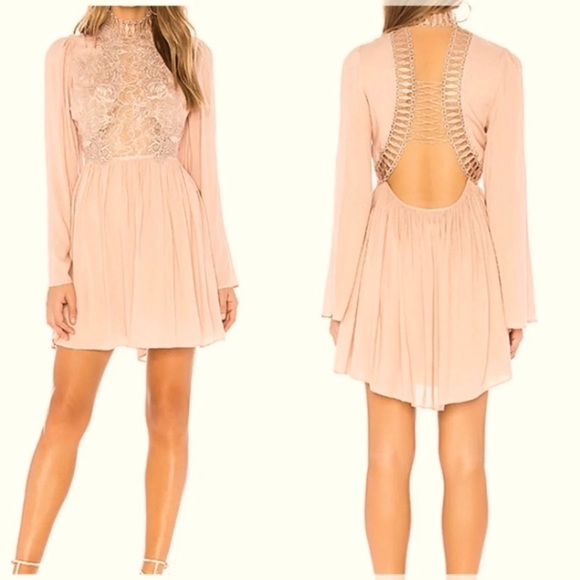 Free People Embroidery Lace Up Back Dress - Picture 5 of 14